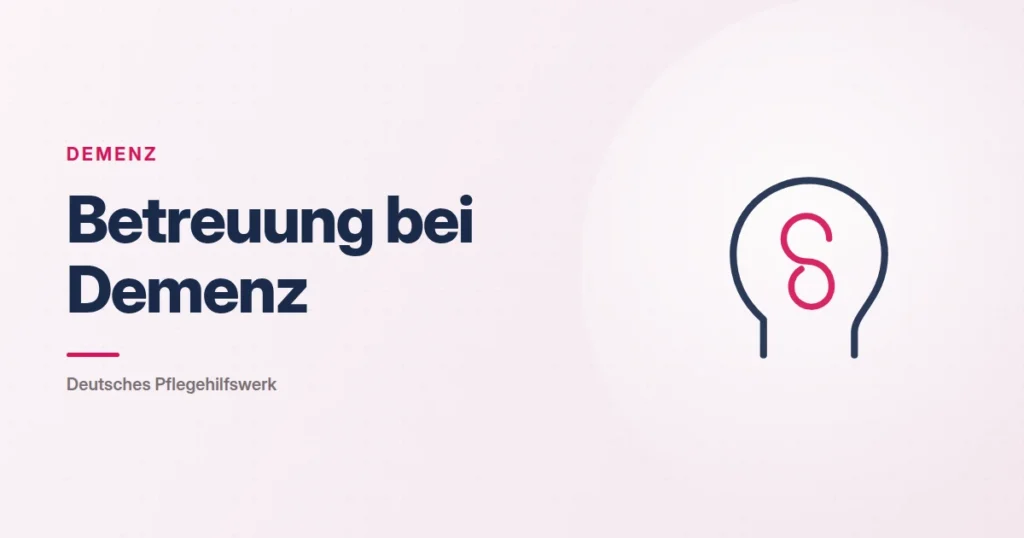 Grafik: Kopf mit Spirale – Betreuung bei Demenz (Demenz), Deutsches Pflegehilfswerk