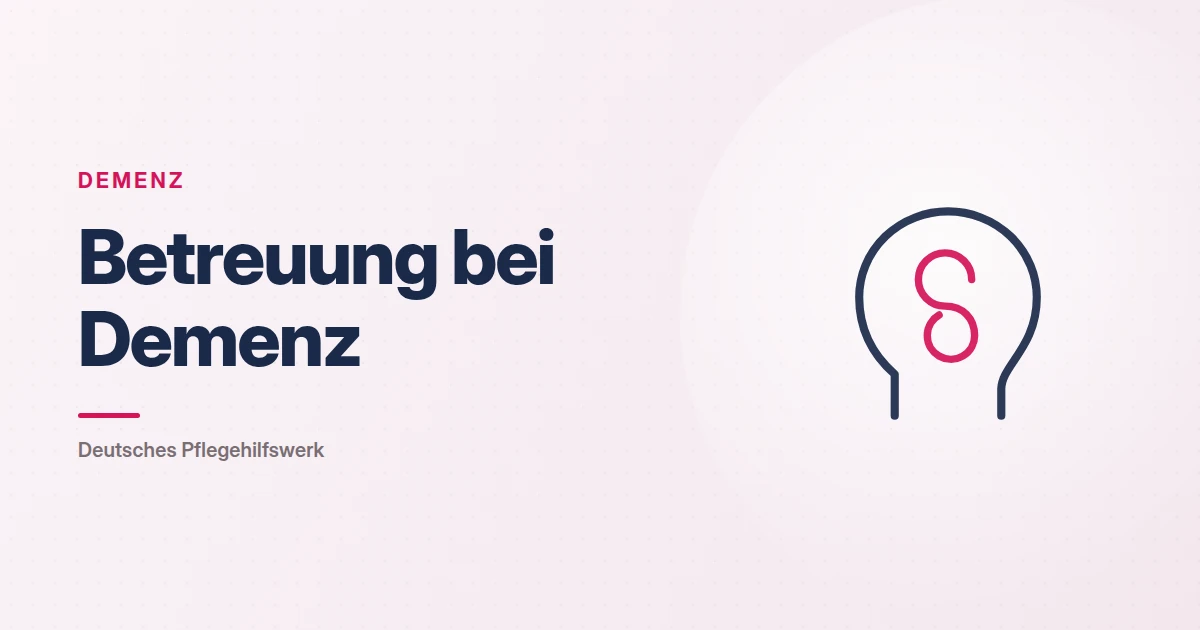 Grafik: Kopf mit Spirale – Betreuung bei Demenz (Demenz), Deutsches Pflegehilfswerk