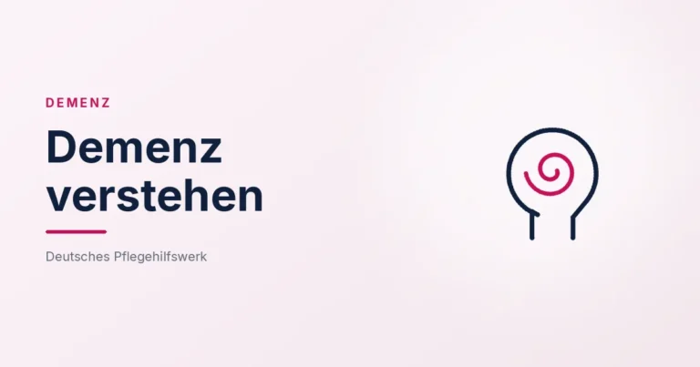 Grafik: Kopf mit Spirale – Demenz verstehen (Demenz), Deutsches Pflegehilfswerk
