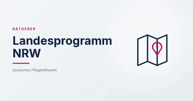 Grafik: Landkarte – Landesprogramm NRW (Allgemein), Deutsches Pflegehilfswerk