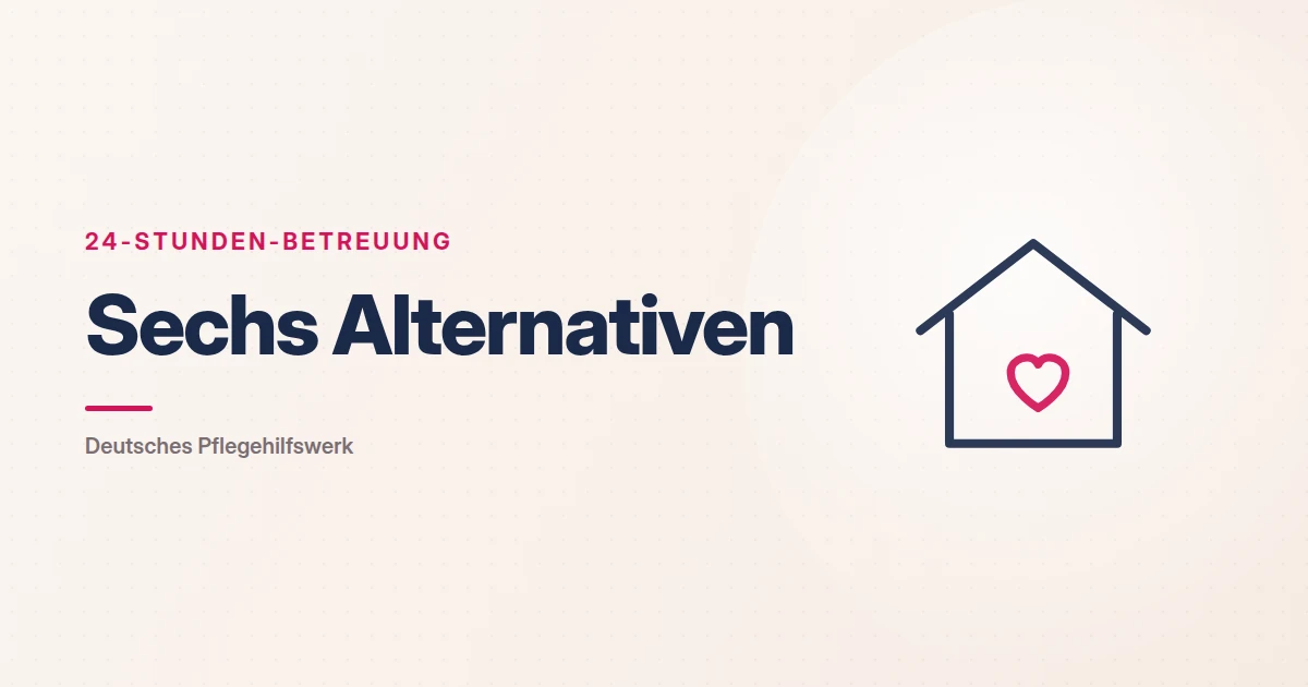 Grafik: Haus mit Herz – Sechs Alternativen (24-Stunden-Betreuung), Deutsches Pflegehilfswerk