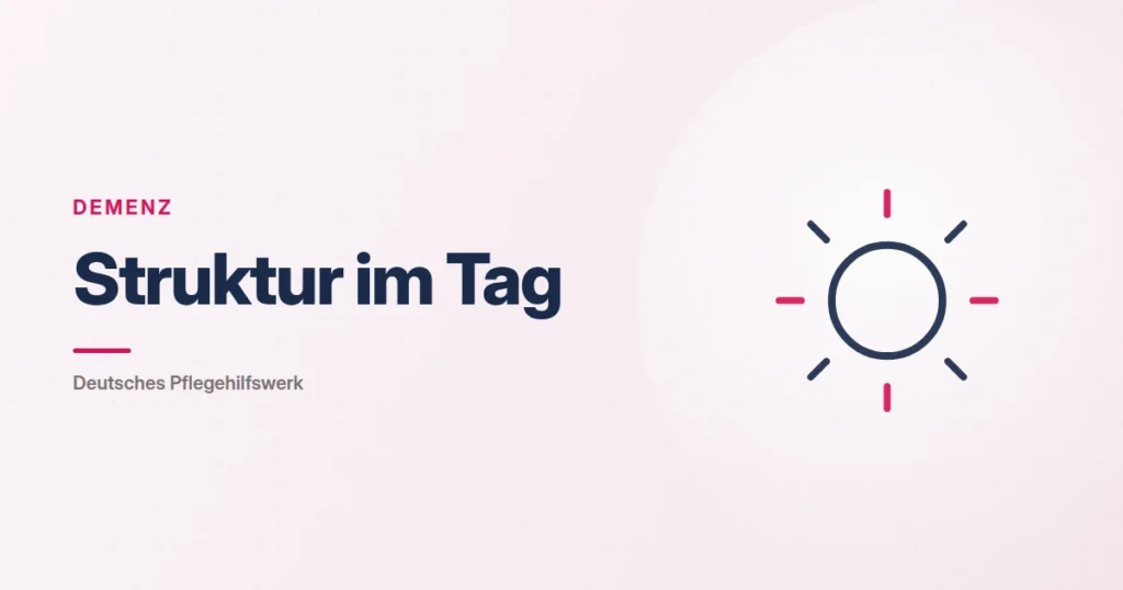 Grafik: Sonne – Struktur im Tag (Demenz), Deutsches Pflegehilfswerk