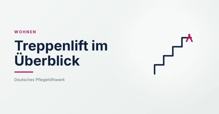 Grafik: Stufen – Treppenlift im Überblick (Barrierefreies Wohnen), Deutsches Pflegehilfswerk